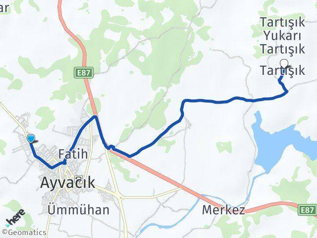 Hamdibey Tartışık Arası Kaç Km - Yol Tarifi