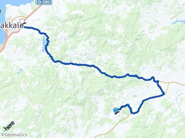 Söğütgediği Çanakkale Otogarı Arası Kaç Km - Yol Tarifi