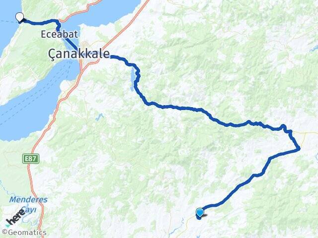Yeniceköy Kabatepe Feribot Terminali Arası Kaç Km - Yol Tarifi