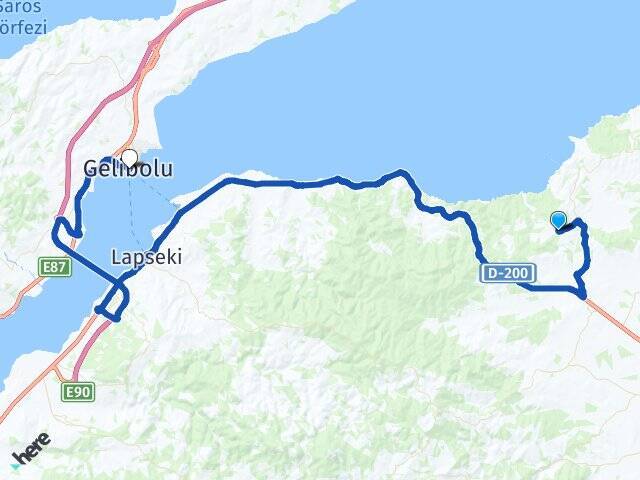 Ayıtdere Gelibolu Feribot Terminali Arası Kaç Km - Yol Tarifi