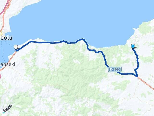 Bekirli Çardak Feribot Terminali Arası Kaç Km - Yol Tarifi