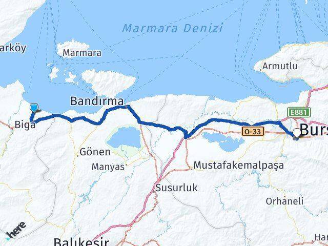 Bozlar Bursa Arası Kaç Km - Yol Tarifi