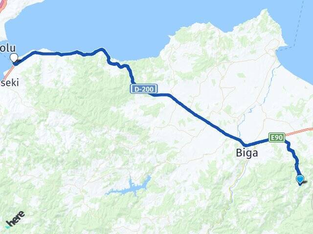 Camialan Çardak Feribot Terminali Arası Kaç Km - Yol Tarifi