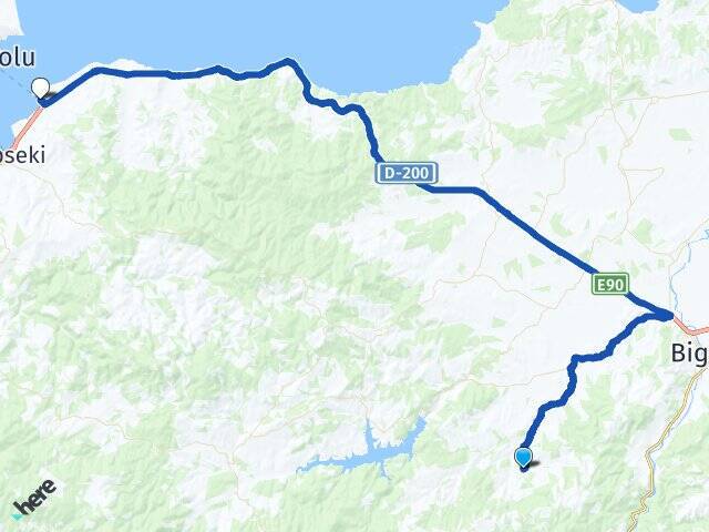 Çeltik Çardak Feribot Terminali Arası Kaç Km - Yol Tarifi