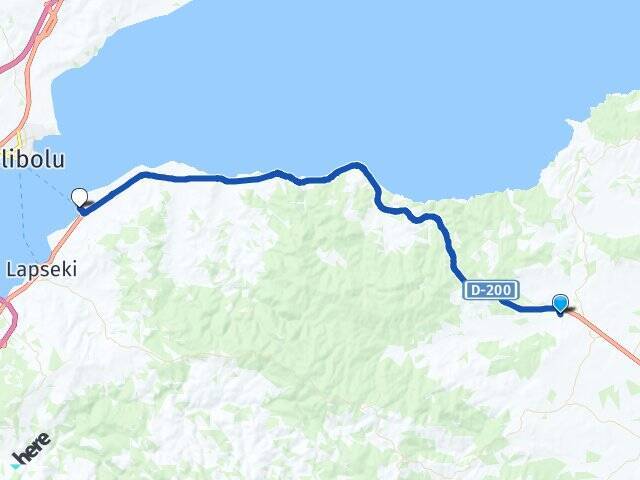 Çınardere Çardak Feribot Terminali Arası Kaç Km - Yol Tarifi