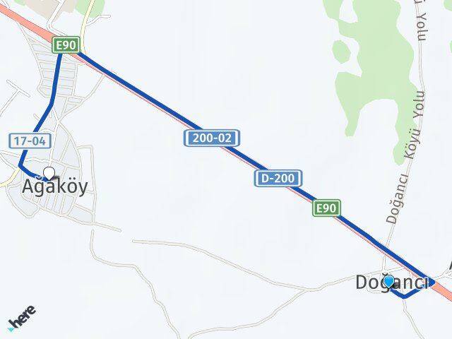 Doğancı Ağaköy Arası Kaç Km - Yol Tarifi