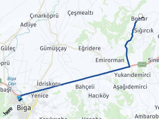 Hamdibey Bozlar Arası Kaç Km - Yol Tarifi