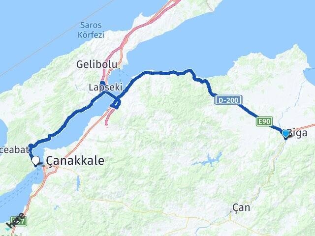 Sakarya Kilitbahir Feribot Terminali Arası Kaç Km - Yol Tarifi
