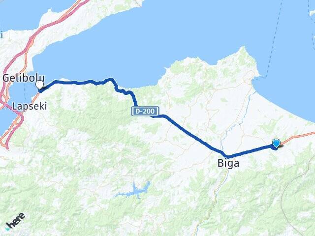 Yukarıdemirci Çardak Feribot Terminali Arası Kaç Km - Yol Tarifi