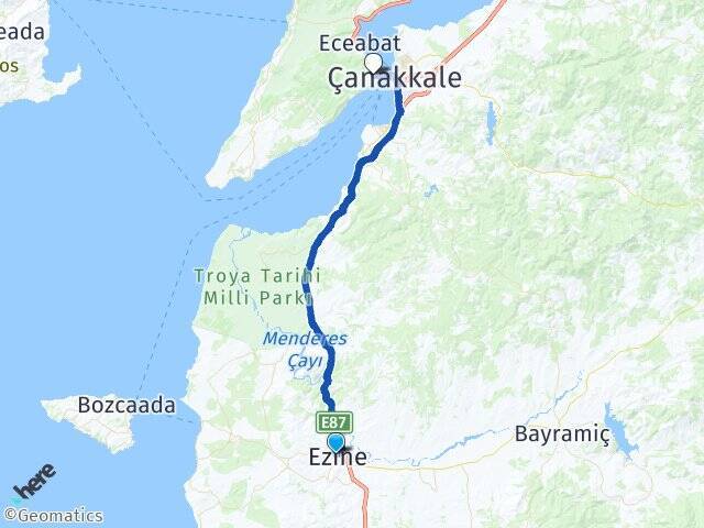 Cumhuriyet Kilitbahir Feribot Terminali Arası Kaç Km - Yol Tarifi