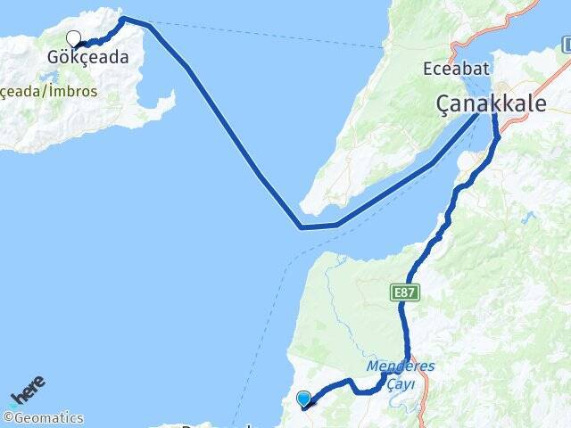 Kumburun Gökçeada Havaalanı Arası Kaç Km - Yol Tarifi