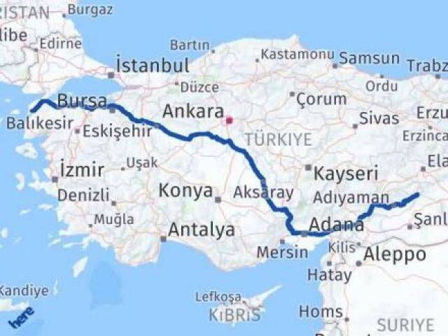 Çanakkale Gerger Arası Kaç Km - Yol Tarifi