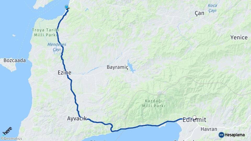 Güzelyalı Edremit Arası Kaç Km - Yol Tarifi