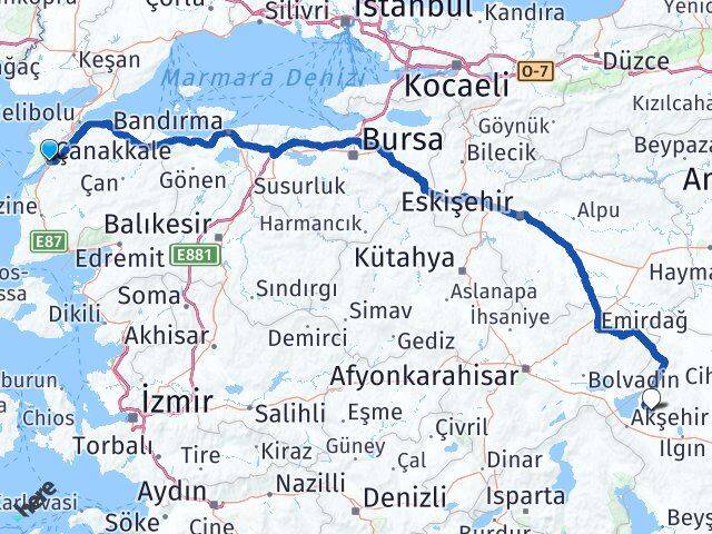 Çanakkale Tuzlukçu Arası Kaç Km - Yol Tarifi