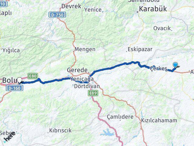 Aliözü Bolu Arası Kaç Km - Yol Tarifi