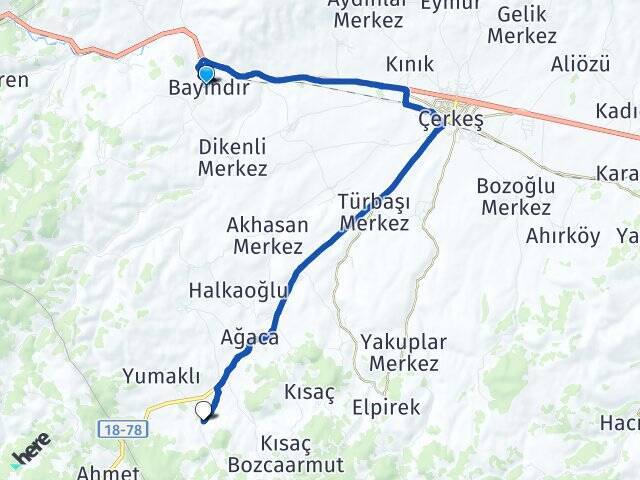 Bayındır Yoncalı Arası Kaç Km - Yol Tarifi