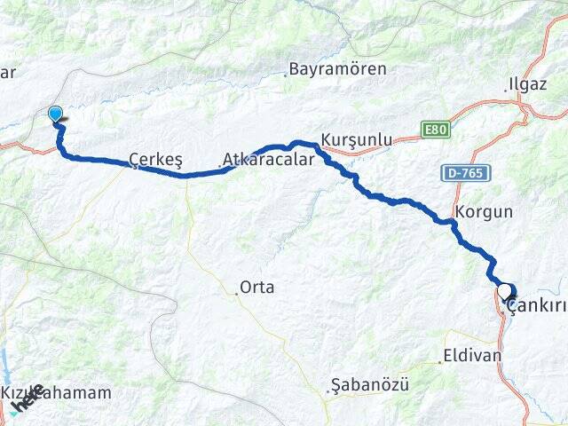 Örenli Karatekin Üniversitesi Arası Kaç Km - Yol Tarifi