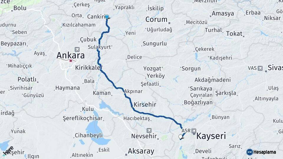 Çankırı İncesu Arası Kaç Km - Yol Tarifi