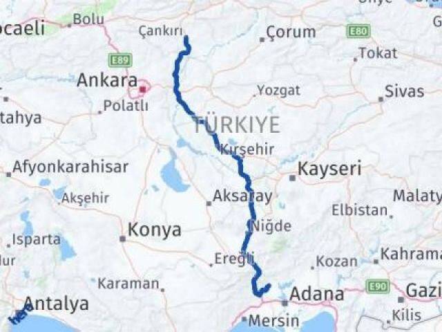Çankırı Karaisalı Arası Kaç Km - Yol Tarifi