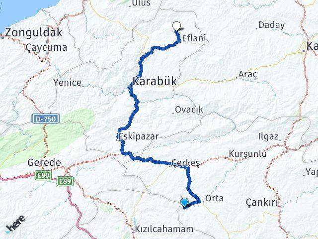 Dodurga Saçak Arası Kaç Km - Yol Tarifi