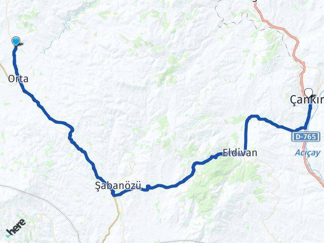 Kalfat Çankırı Arası Kaç Km - Yol Tarifi