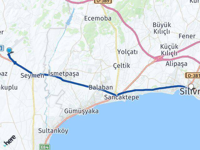 Çorlu Havalimanı Silivri Arası Kaç Km - Yol Tarifi