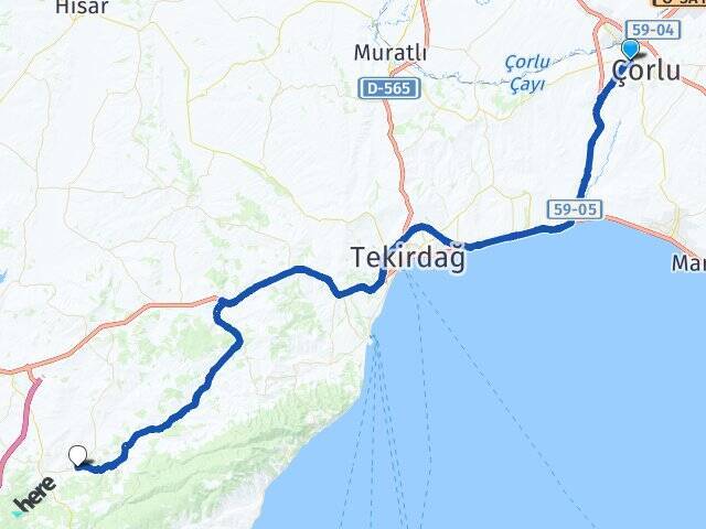 Çorlu Otogarı Sağlamtaş Arası Kaç Km - Yol Tarifi