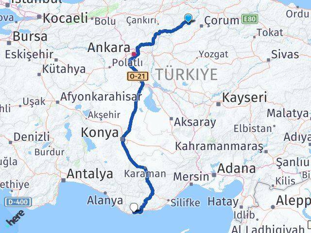 Karlık İskele Arası Kaç Km - Yol Tarifi