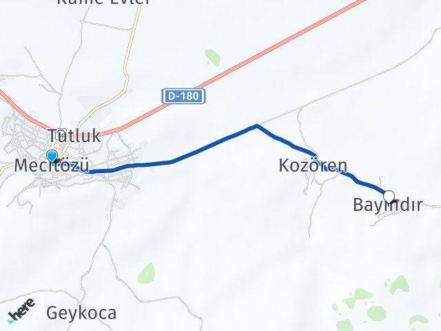 Çorum Mecitözü Bayındır Mecitözü Arası Kaç Km - Yol Haritası