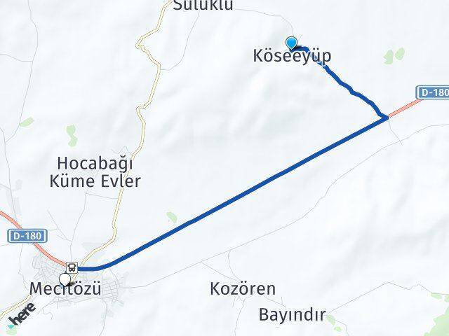 Köseeyüp Mecitözü Arası Kaç Km - Yol Tarifi
