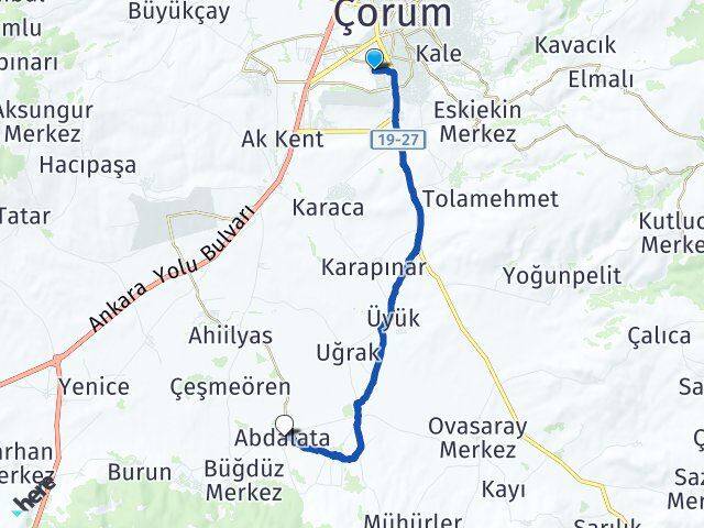 Mimarsinan Abdalata Arası Kaç Km - Yol Tarifi