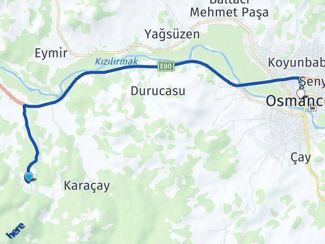 Sarpunkavak Osmancık Arası Kaç Km - Yol Tarifi