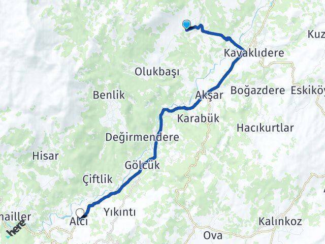 Güney Alcı Arası Kaç Km - Yol Tarifi
