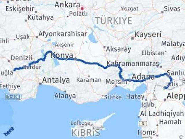 Denizli Acıpayam Kilis Arası Kaç Km - Yol Haritası