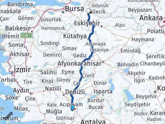 Köke Bilecik Arası Kaç Km - Yol Tarifi