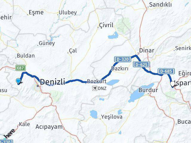 Babadağ Isparta Arası Kaç Km - Yol Tarifi