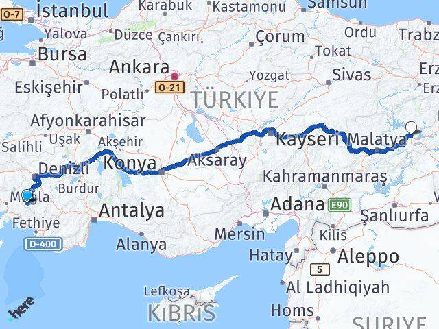 Denizli Beyağaç Elazığ Arası Kaç Km - Yol Haritası