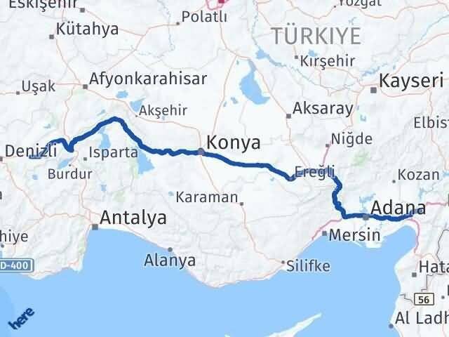 Denizli Bozkurt Osmaniye Arası Kaç Km - Yol Haritası