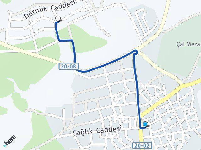 Denizli Çal Yeşilyurt Çal Arası Kaç Km - Yol Haritası