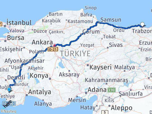 Çameli Trabzon Arası Kaç Km - Yol Tarifi
