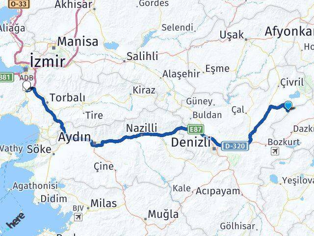 Bozdağ Menderes Arası Kaç Km - Yol Tarifi