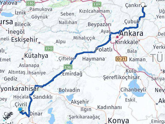 Irgıllı Çankırı Arası Kaç Km - Yol Tarifi