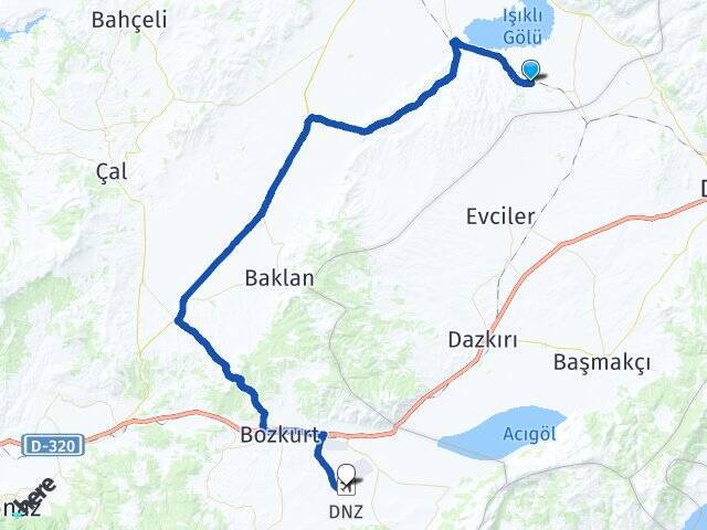 Irgıllı Çardak Havalimanı Arası Kaç Km - Yol Tarifi
