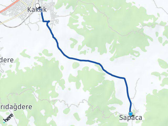 Sapaca Kaklık Arası Kaç Km - Yol Tarifi