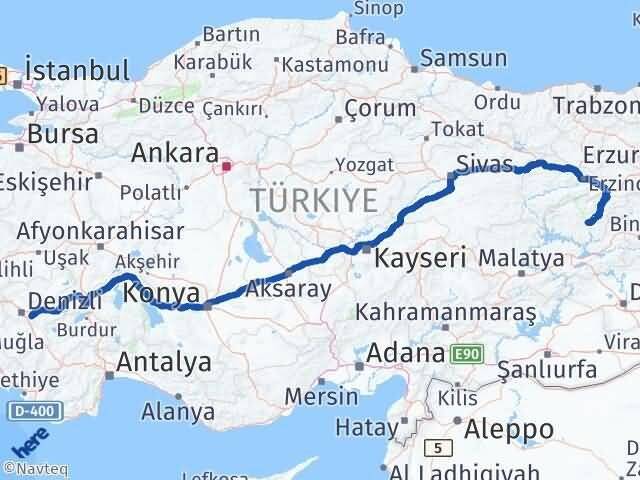 Honaz Tunceli Arası Kaç Km - Yol Tarifi