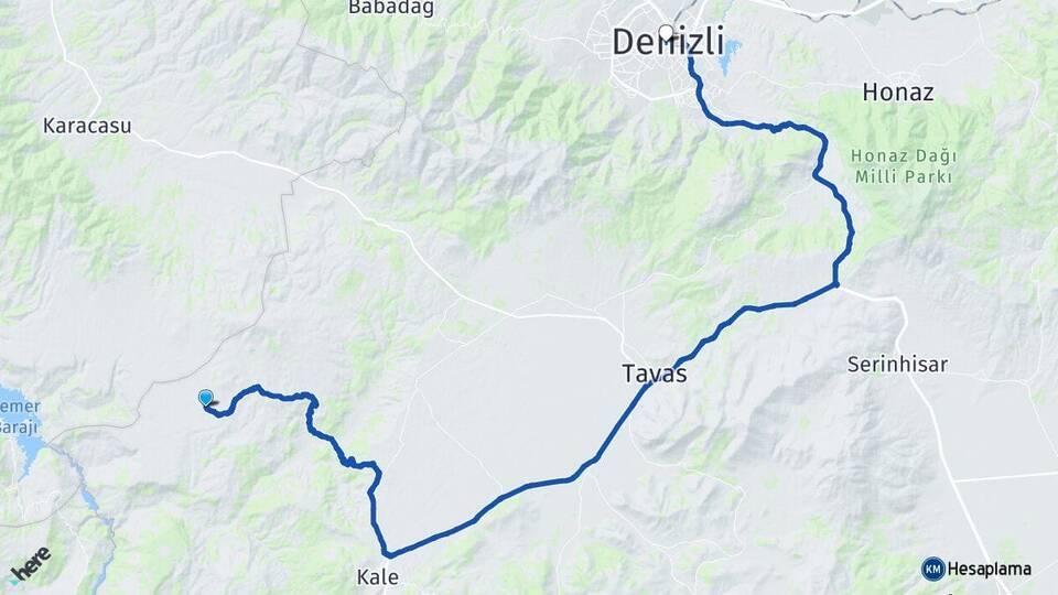 Gölbaşı Denizli Arası Kaç Km - Yol Tarifi