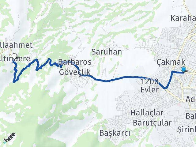 Selçuk Bey Altındere Arası Kaç Km - Yol Tarifi