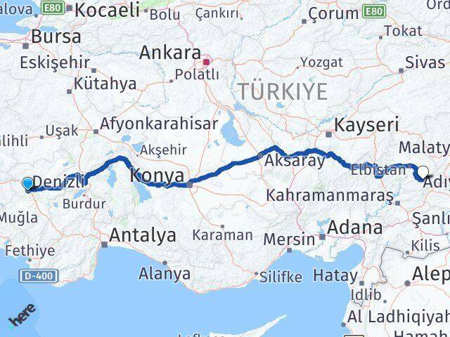 Denizli Nurhak Arası Kaç Km - Yol Tarifi