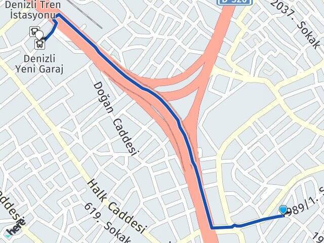Deliktaş Denizli Otogarı Arası Kaç Km - Yol Tarifi