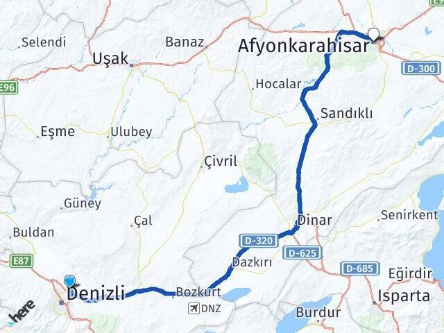 Goncalı Afyonkarahisar Arası Kaç Km - Yol Tarifi